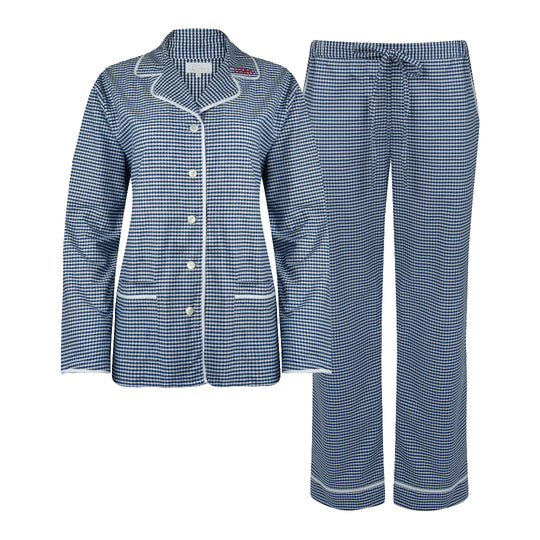 Sian Esther and Osborn Interiors Navy Gingham Pyjamas