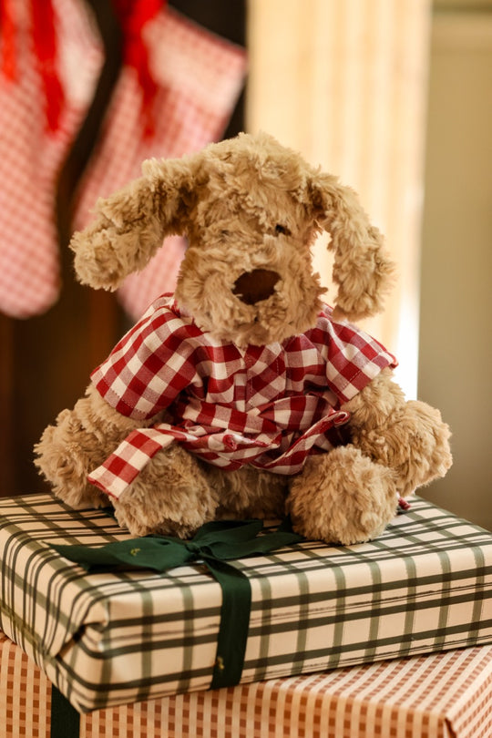 Red Gingham Teddy Robe