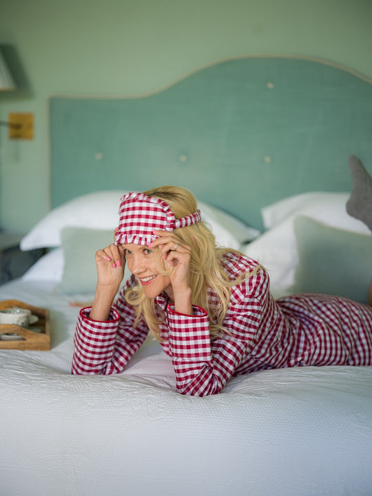 Red Gingham Brushed Cotton Nightshirt