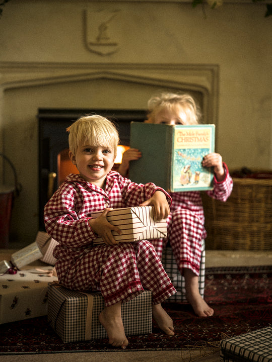 Children's Red Gingham Pyjama Set